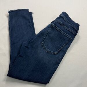 Agolde Deep Blue Women's Cropped Jeans